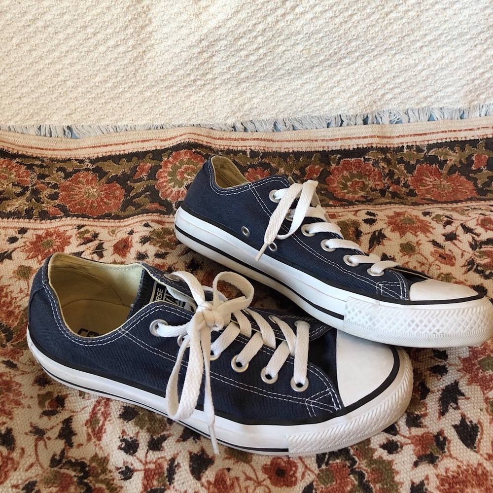 Navy Blue Converse All Stars
